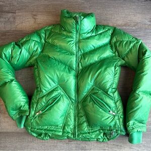 J. Crew Green Puffer Jacket